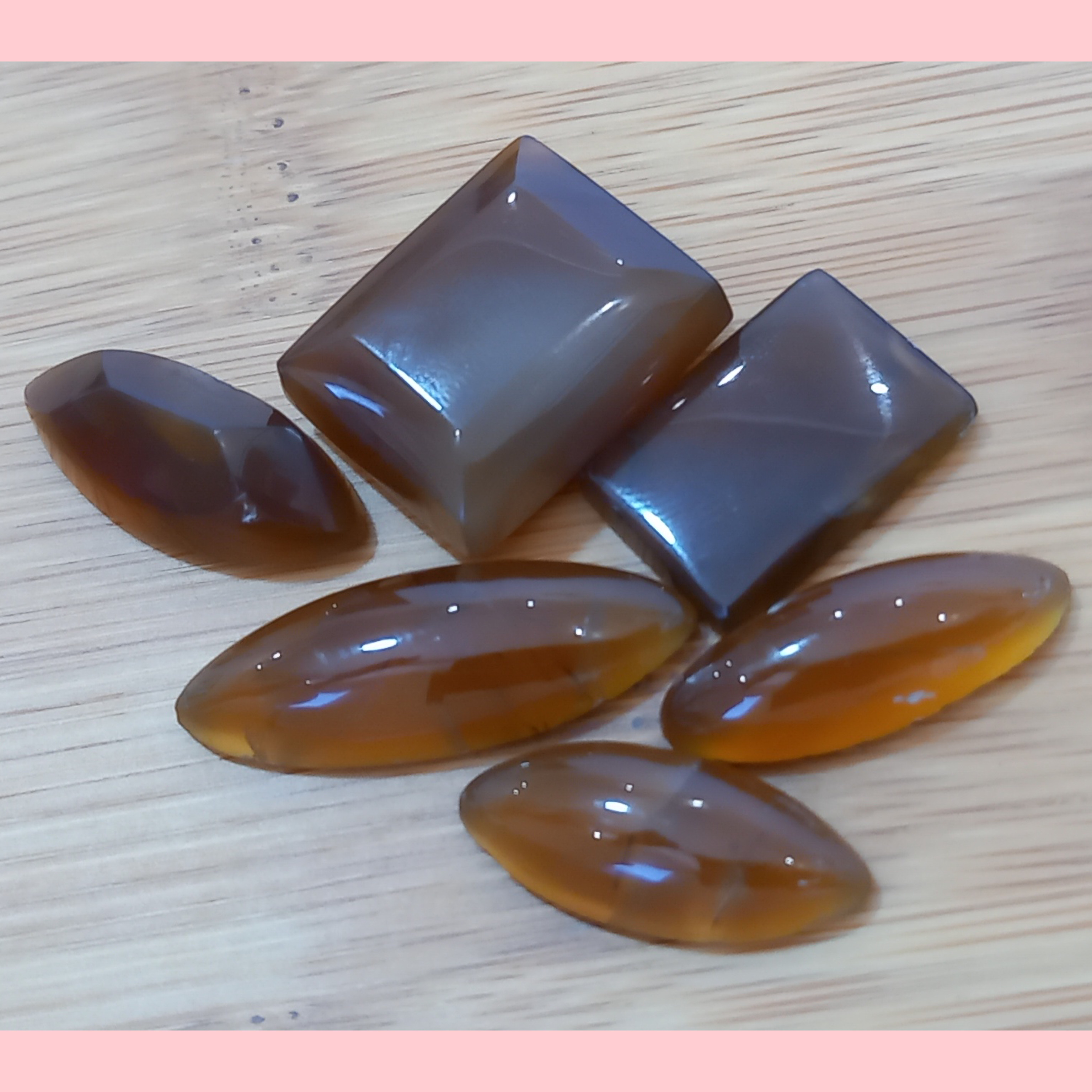 پک عقیق عسلی